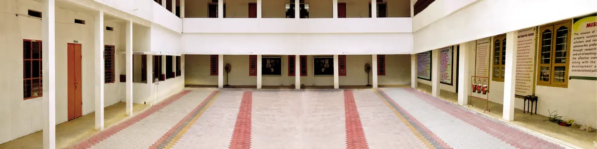The courtyard of Muslim College of Education, Thiruvithancode